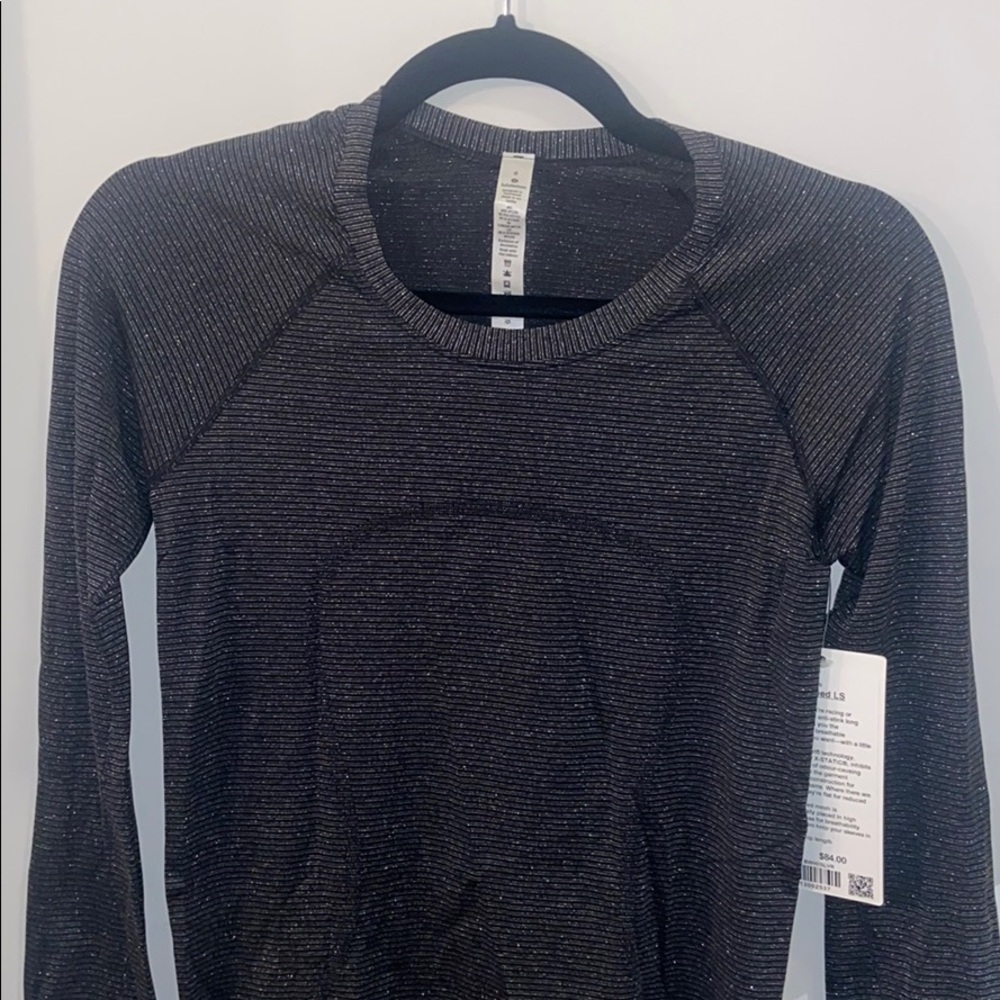 Lululemon Swiftly Speed LS *Shine size 6